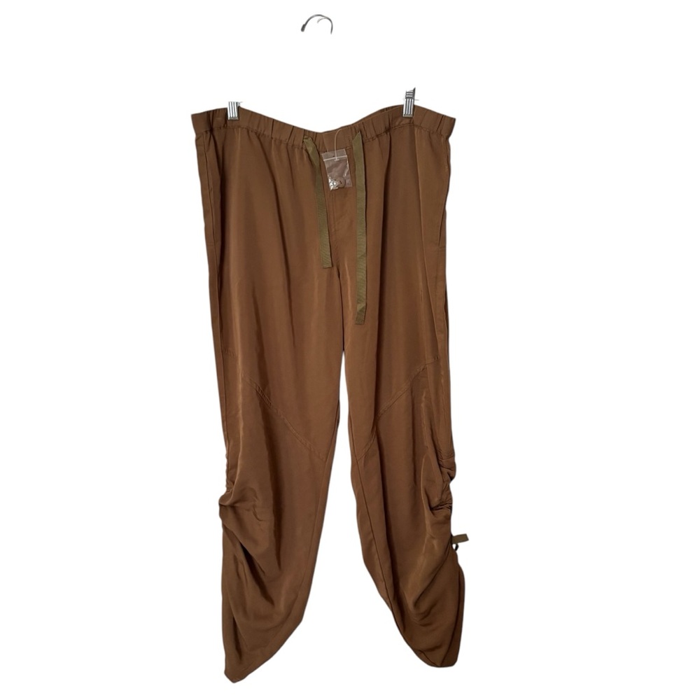 Belle Gray By Lisa Rinna Large Brown Pull On Pants Gorpcore Granola Girl